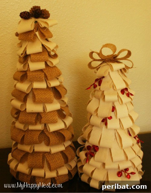 Burlap Christmas Trees