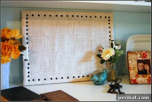 Burlap Bulletin Board