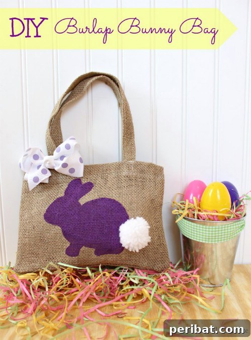 Burlap Bunny Bag