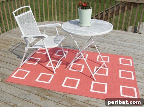 Easy Outdoor Burlap Rug