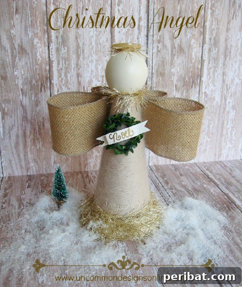 Beautiful Burlap Christmas Angel