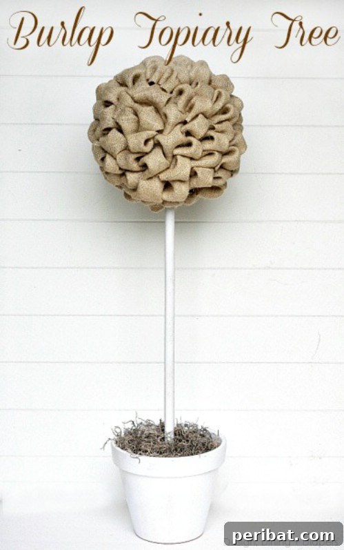 Burlap Topiary