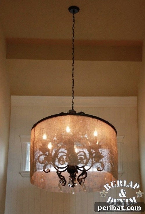 Barrel Shade Chandelier