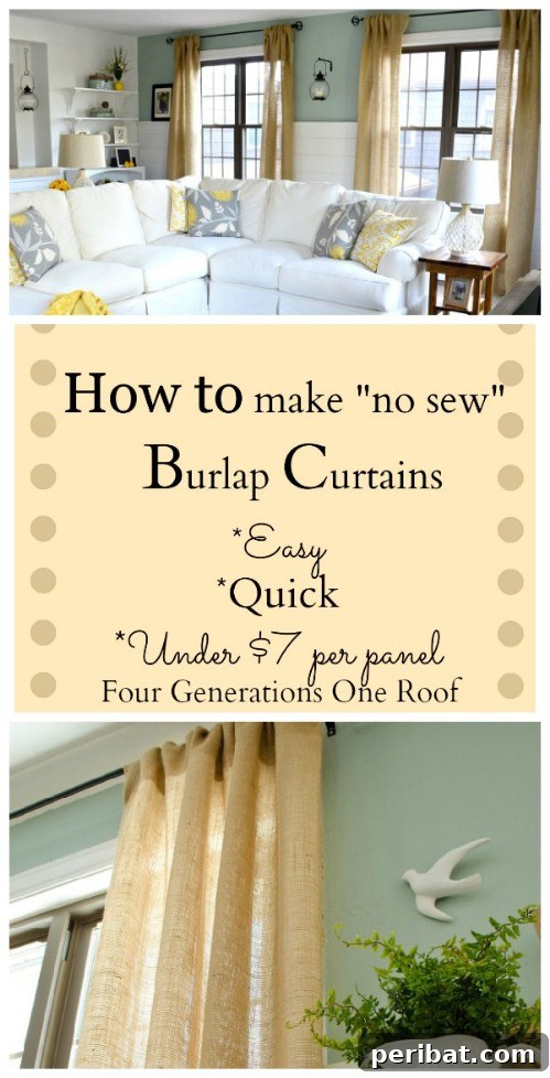 Burlap Curtains