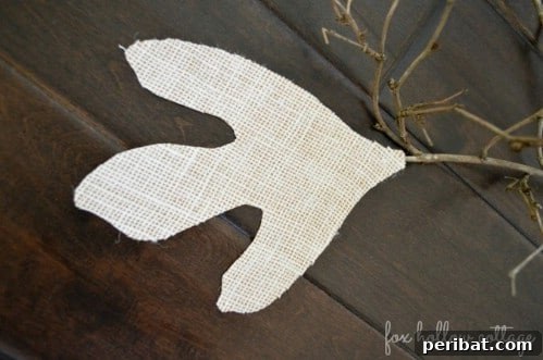 Burlap Fall Leaf Decorations