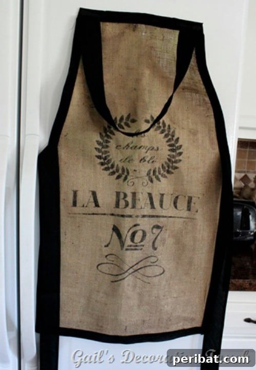 Burlap Baker’s Apron
