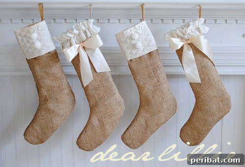 Burlap Christmas Stockings