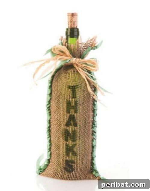 Burlap Wine Bags