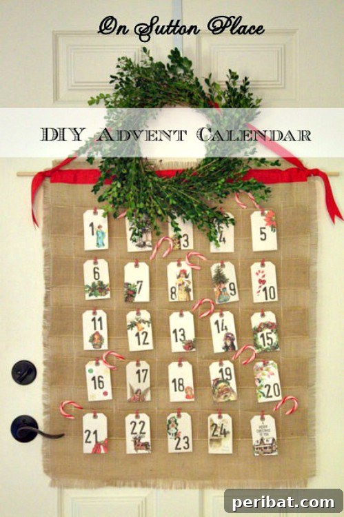 DIY Burlap Advent Calendar