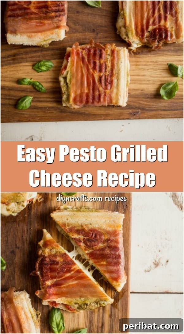 Pesto Grilled Cheese Footer Image for Pinterest