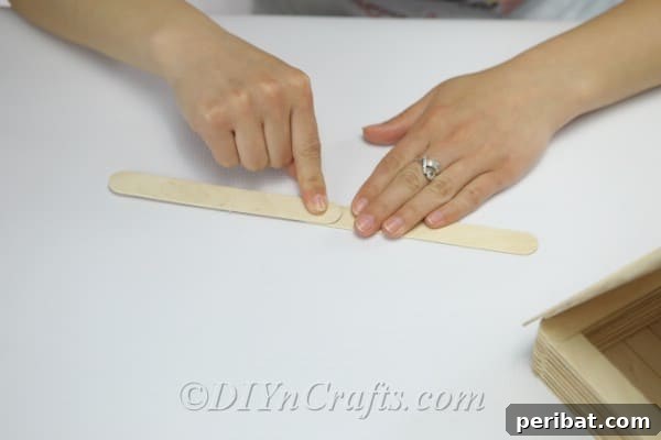 Glue two craft sticks together end-to-end to create a longer perch.