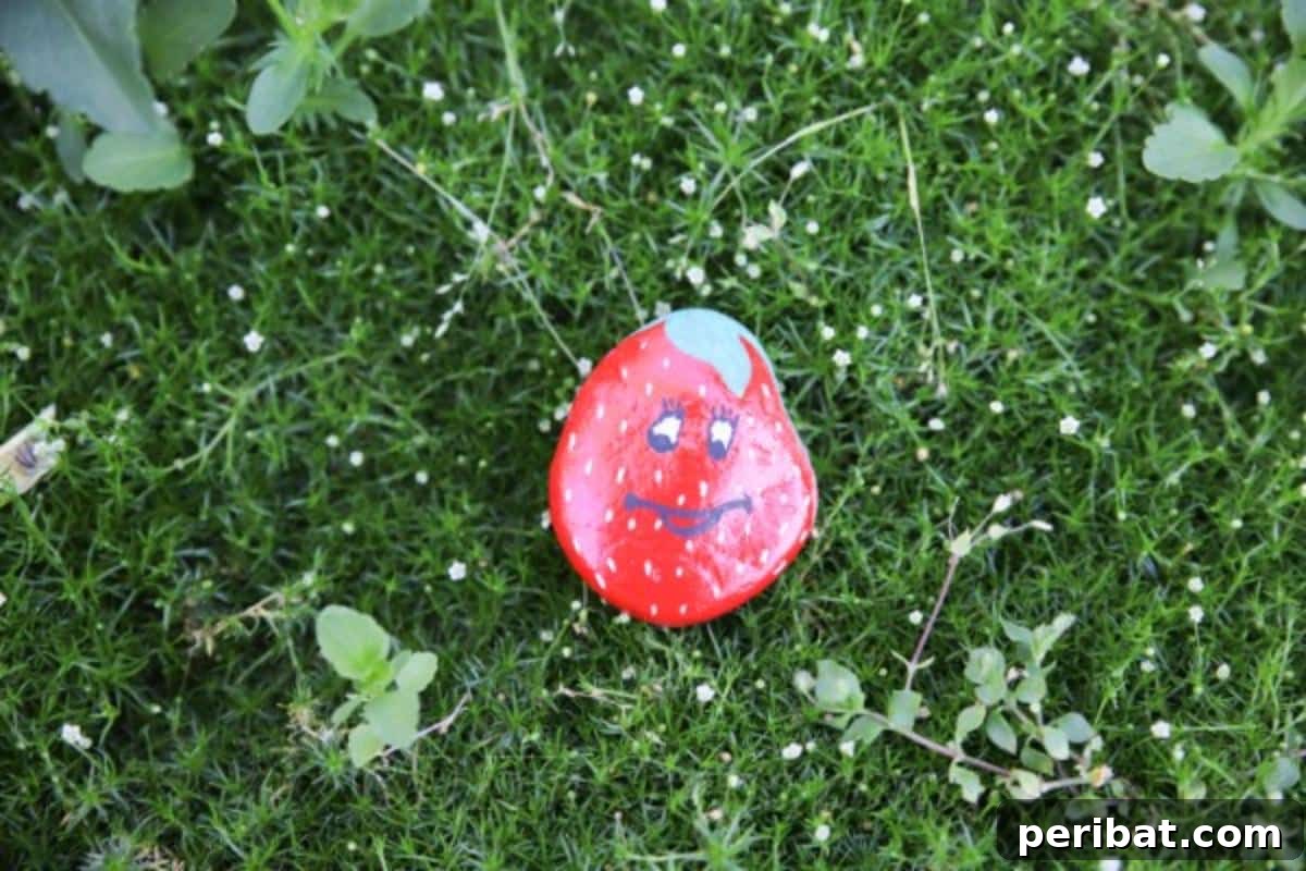 Charming Hand-Painted Stone Garden Labels 5 You only need a few simple supplies, including rocks, spray paint, and gel pens, to make cute painted rock garden markers.