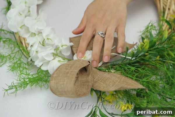 You can top the bow with a flower.