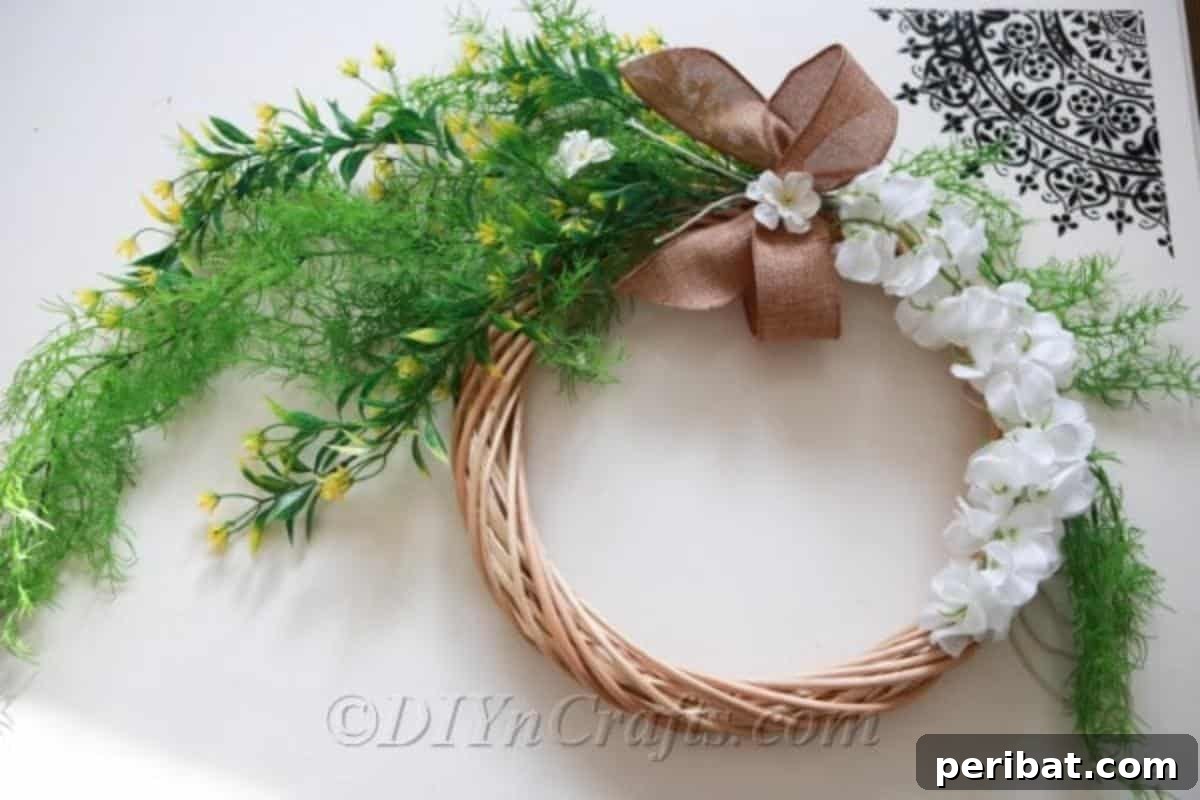 You can display your DIY wreath at any time of year.