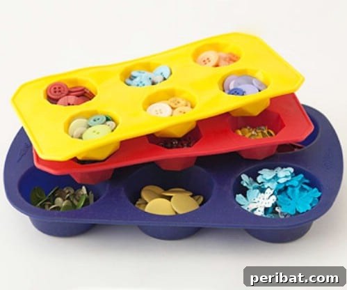 Beyond Ice: 40 Genius Ice Cube Tray Hacks 37 Make Storage for Small Craft Supplies