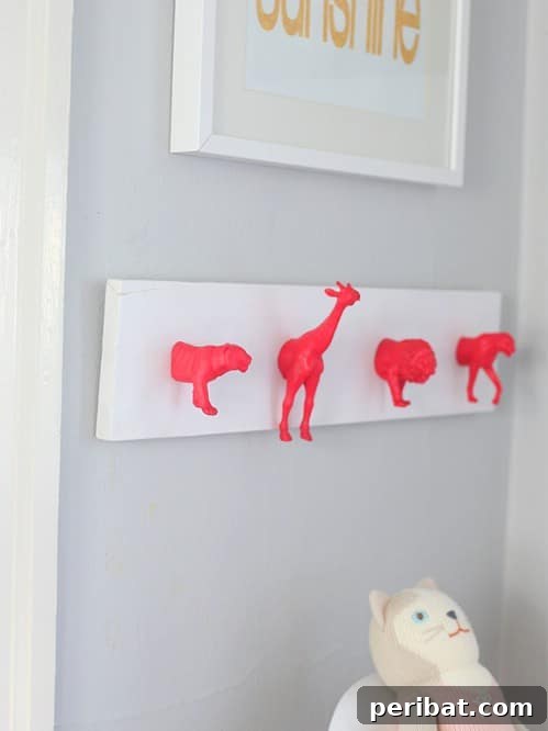 15 Ingenious Upcycled Wall Hooks 3 Neon Nursery Wall Hooks - 15 Unusual and Creative Repurposed Wall Hooks