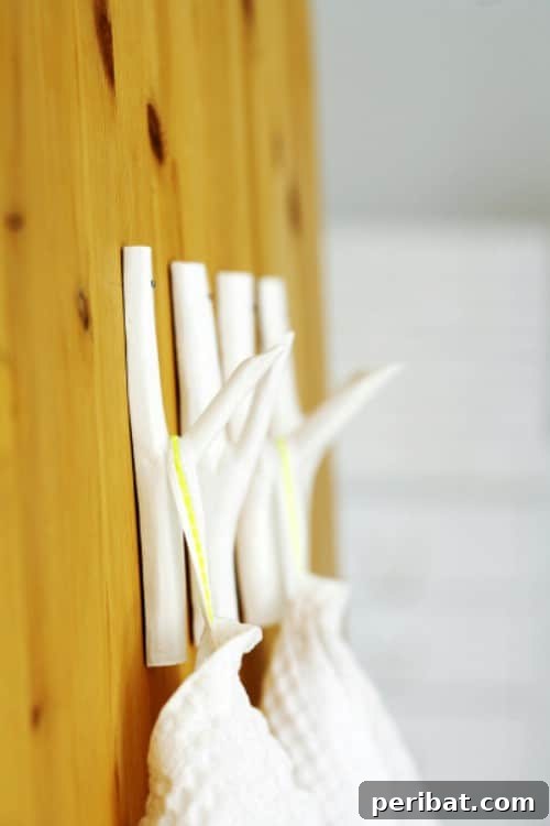 15 Ingenious Upcycled Wall Hooks 5 Branch Hooks - 15 Unusual and Creative Repurposed Wall Hooks