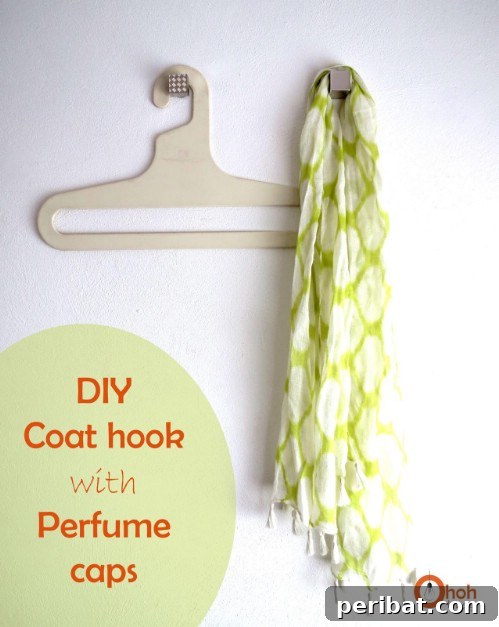 15 Ingenious Upcycled Wall Hooks 9 Perfume Bottle Top Hooks - 15 Unusual and Creative Repurposed Wall Hooks