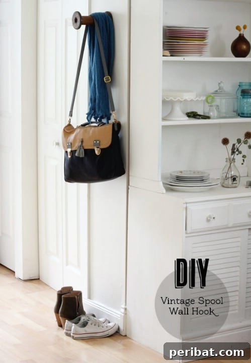 15 Ingenious Upcycled Wall Hooks 10 Vintage Spool Hooks - 15 Unusual and Creative Repurposed Wall Hooks
