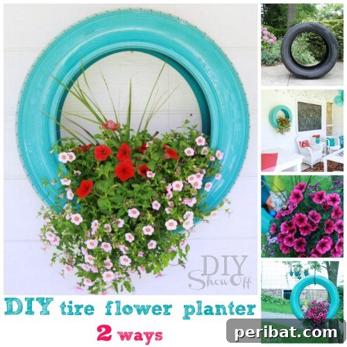 Hanging Tire Planter