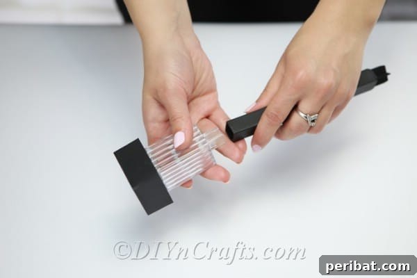 Prepare your small solar light unit, ensuring it's ready for installation into the lamp socket.