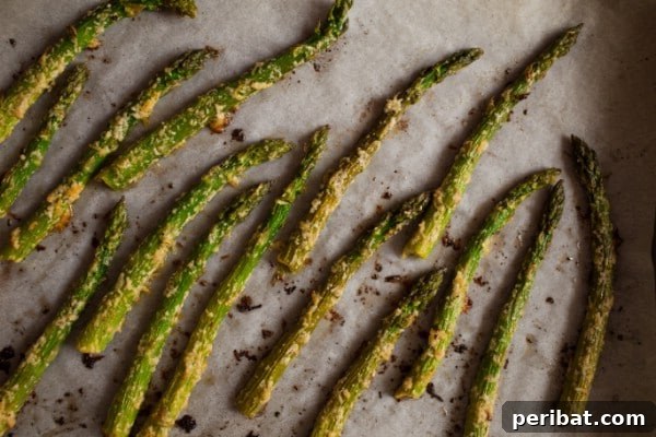 Roasted Garlic Parmesan Asparagus Spears