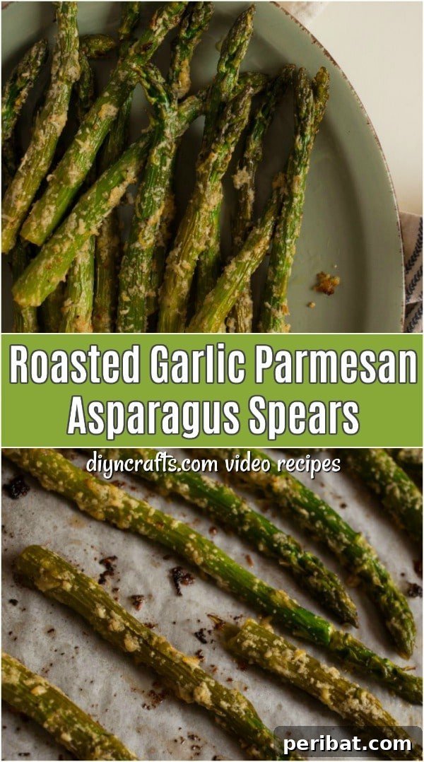 Roasted Garlic Parmesan Asparagus Recipe Image