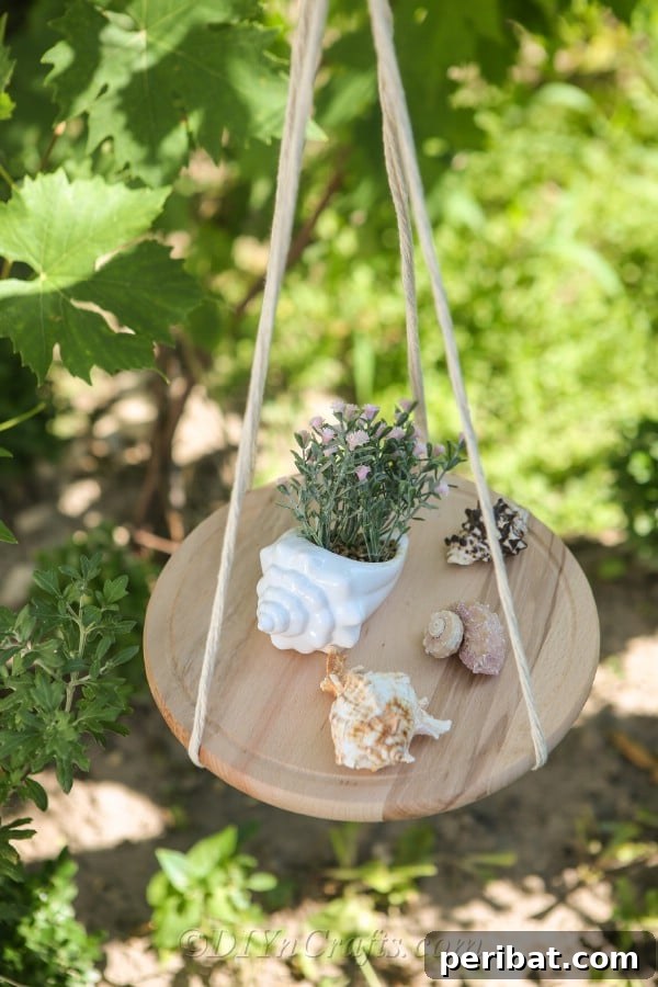 A beautifully styled DIY shelf adorned with various decorations, demonstrating its versatility as a display piece.