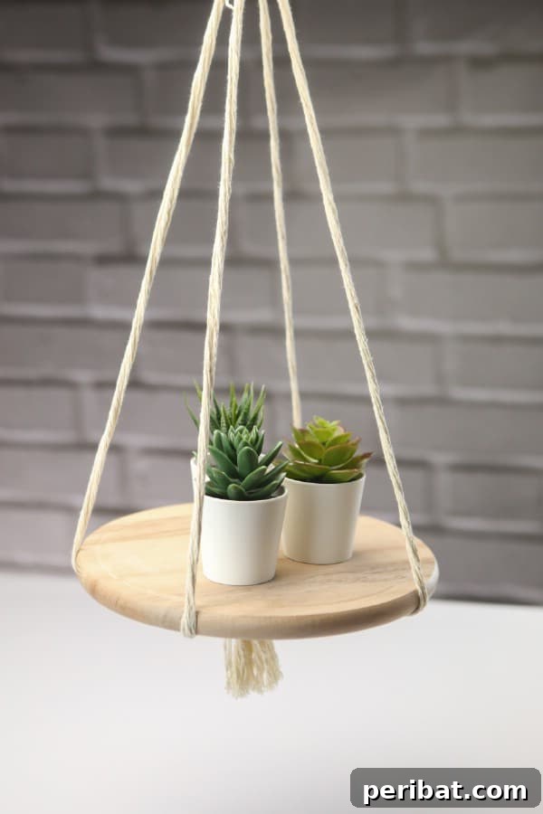 How to Make a Decorative Hanging Shelf