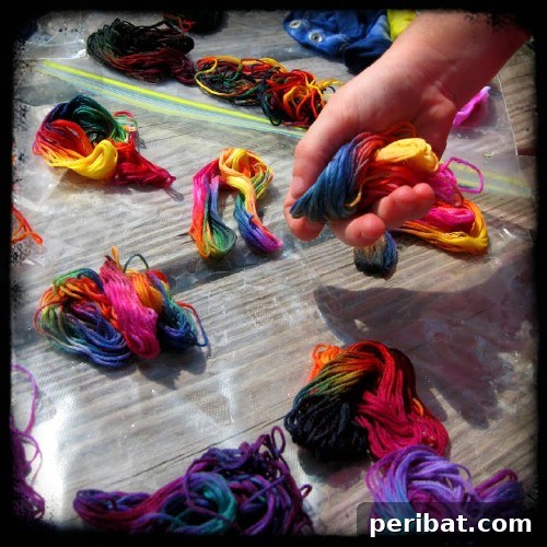 Tie Dye Embroidery Thread