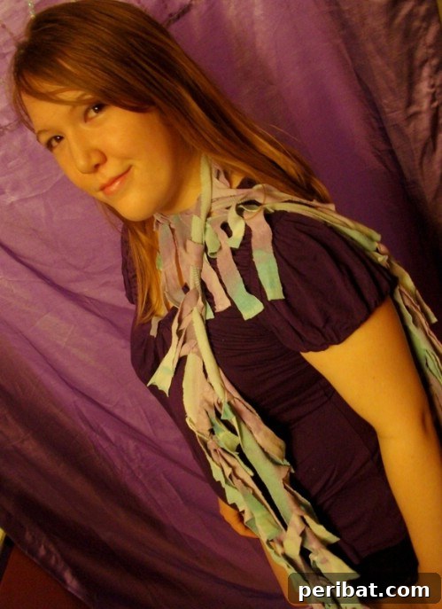 Tie Dyed Scrappy Scarf