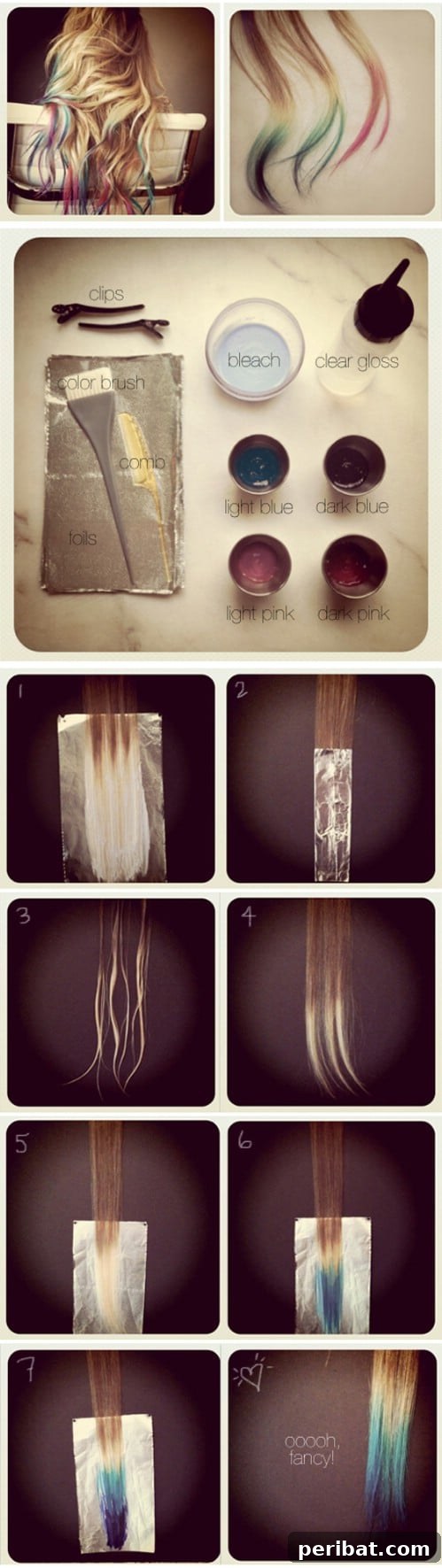 Tie Dye Hair Extensions
