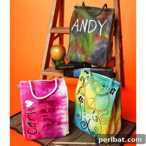 Tie Dye Lunch Bags