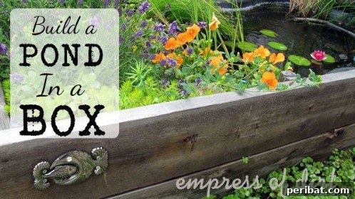 Stunning & Simple DIY Flower Bed Projects for Outdoor Appeal 28 Flower Bed Pond with floating planters