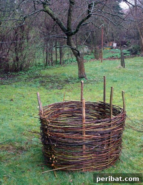 Stunning & Simple DIY Flower Bed Projects for Outdoor Appeal 29 Woven Flower Beds with organic shapes