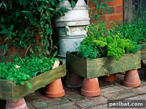Stunning & Simple DIY Flower Bed Projects for Outdoor Appeal 33 Upside Down Planters with a wooden crate