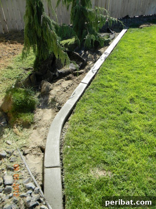 Stunning & Simple DIY Flower Bed Projects for Outdoor Appeal 36 Poured Concrete Border for a neat flower bed