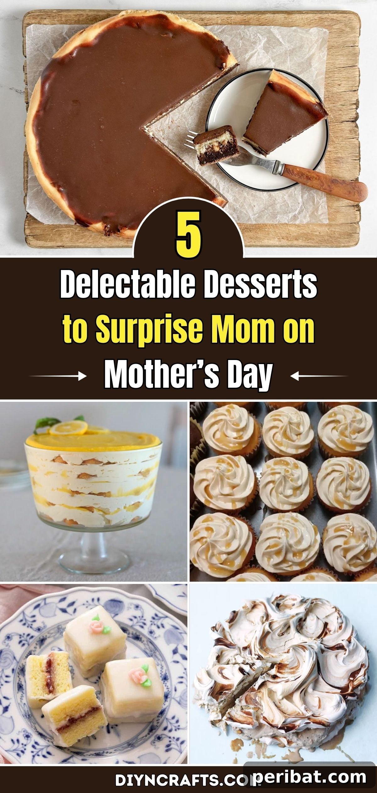 5 Delicious Mother's Day Treats to Delight Mom 2 Surprise Mom with these 5 delectable Mother's Day desserts - a variety of sweet treats for her special day