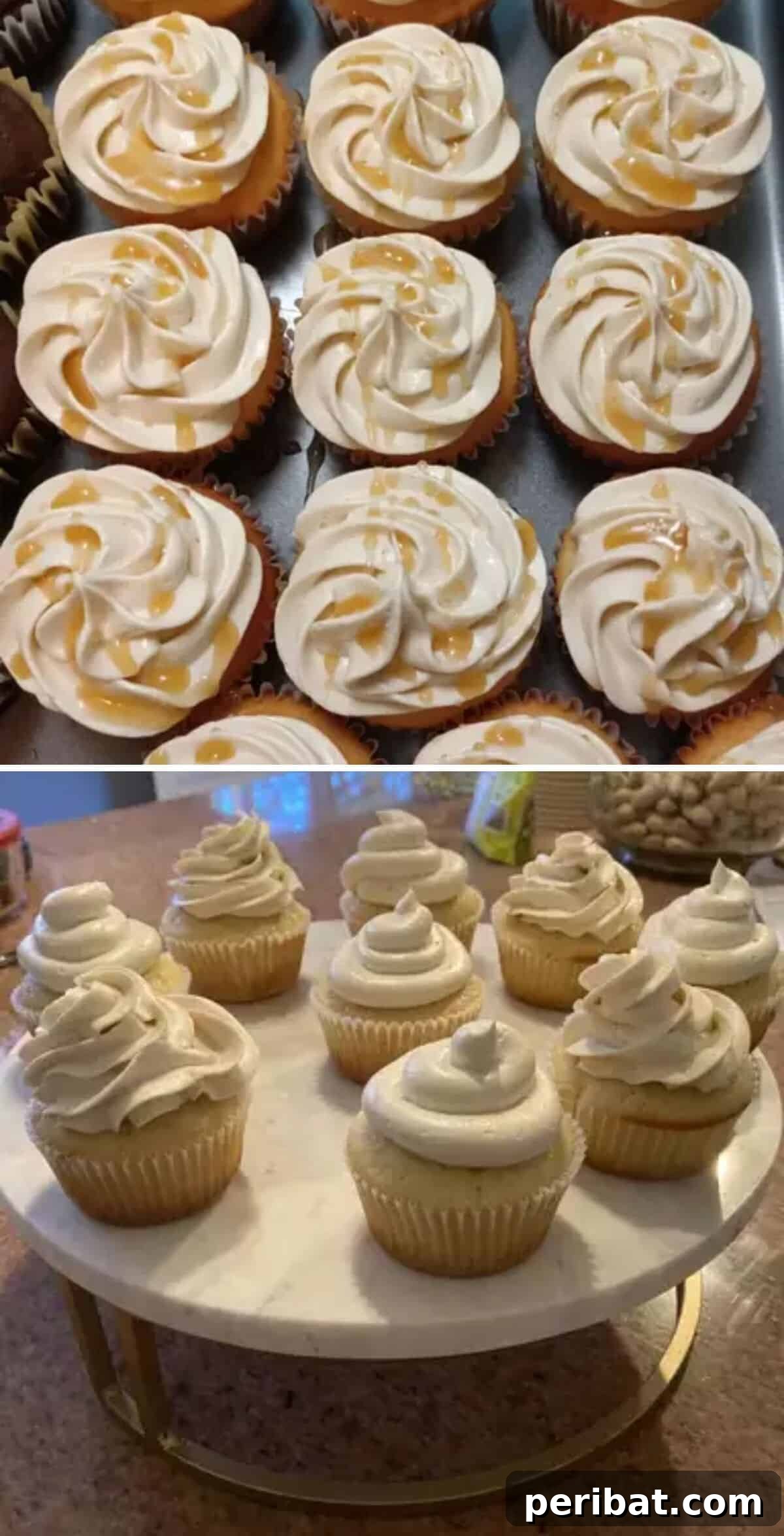 5 Delicious Mother's Day Treats to Delight Mom 5 Almond Cupcakes with Salted Caramel Buttercream Frosting for Mother's Day