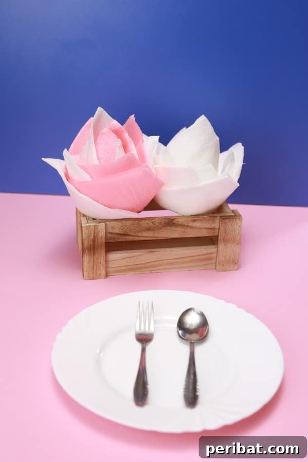 How to Fold Napkins into Beautiful Roses {Video}