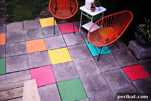 70 Genius Summer Backyard DIYs to Elevate Your Outdoor Space 12 Paint the Patio