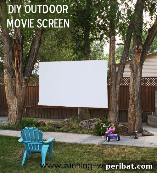 70 Genius Summer Backyard DIYs to Elevate Your Outdoor Space 28 Create Your Own Outdoor Theater