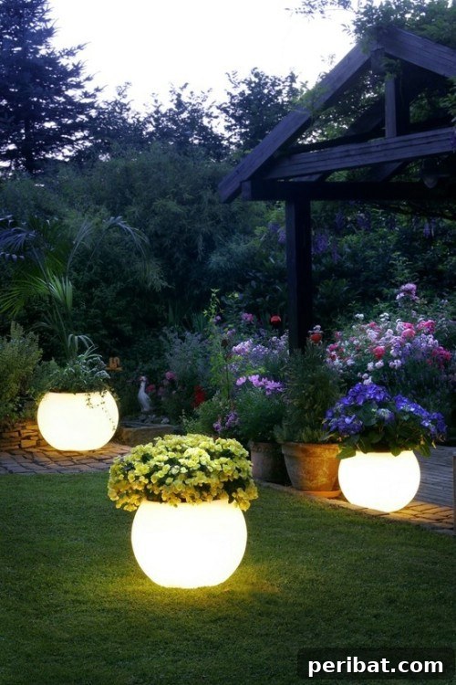 70 Genius Summer Backyard DIYs to Elevate Your Outdoor Space 32 Create Glow in the Dark Planters