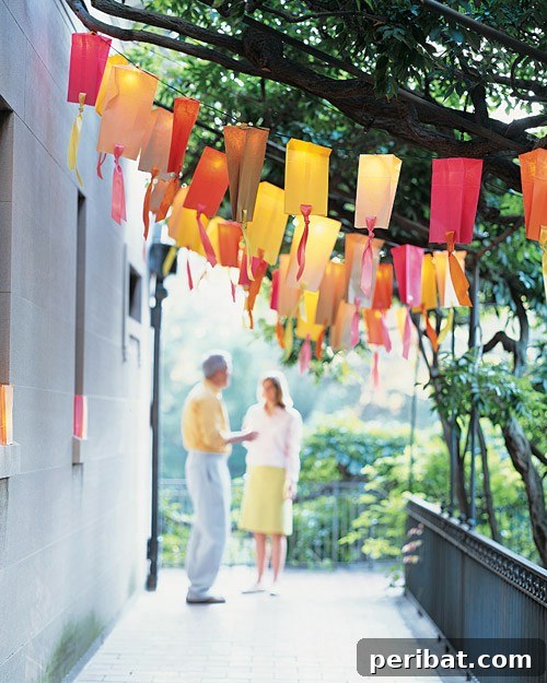 70 Genius Summer Backyard DIYs to Elevate Your Outdoor Space 33 Brighten Up Outdoor Parties