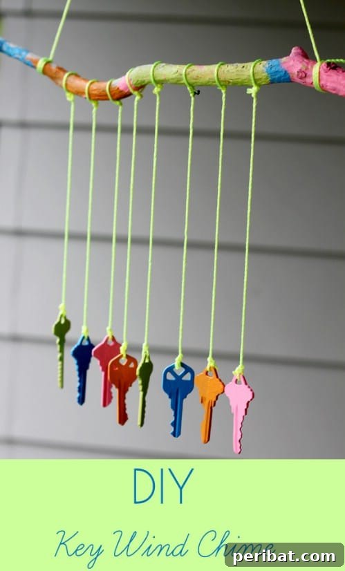 70 Genius Summer Backyard DIYs to Elevate Your Outdoor Space 43 Turn Old Keys into a Beautiful Wind Chime