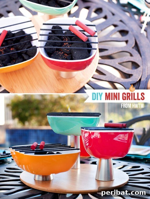 70 Genius Summer Backyard DIYs to Elevate Your Outdoor Space 53 Make Mini Grills for the Back Deck