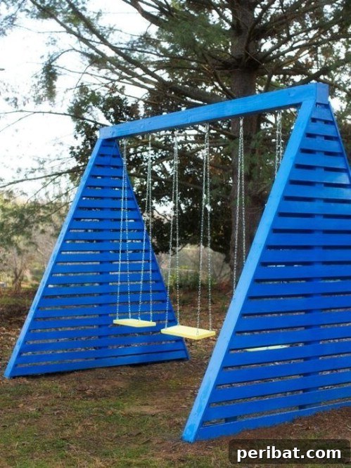 70 Genius Summer Backyard DIYs to Elevate Your Outdoor Space 56 Build a Modern Swing Set