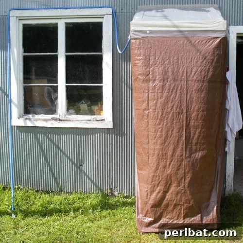 70 Genius Summer Backyard DIYs to Elevate Your Outdoor Space 71 Build Your Own Solar Shower