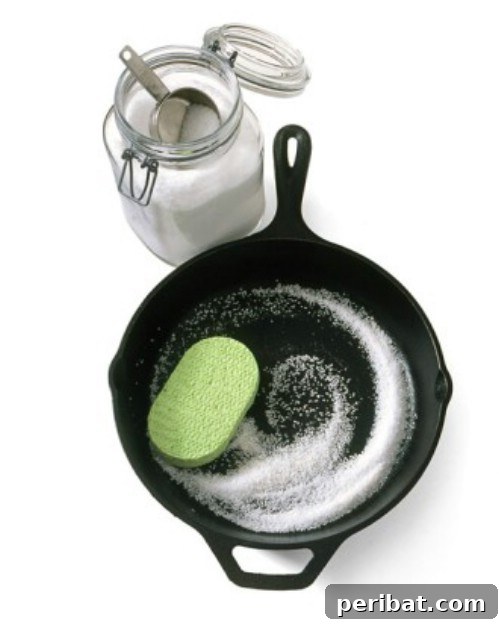 25 Genius Cleaning Shortcuts for a Sparkling Home 17 Clean Cast Iron with Salt