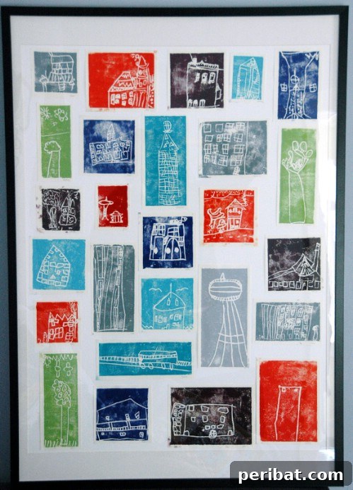 Scratch Foam Block Printing